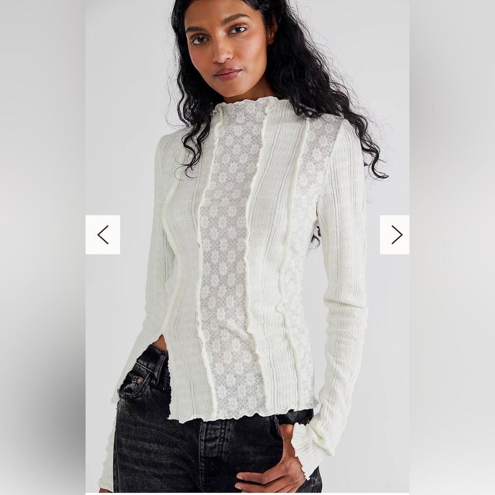 NWT FREE PEOPLE Gardenia Lula Top size XS - Picture 8 of 11